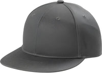 Port Authority C116 Snapback Flat Bill Cap - Grey Steel - Dark Gray / Adult OSFM