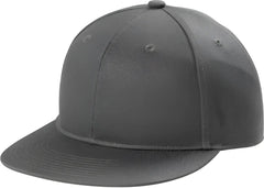 Port Authority C116 Snapback Flat Bill Cap - Grey Steel - Dark Gray / Adult OSFM