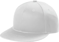 Port Authority C116 Snapback Flat Bill Cap - White - White / Adult OSFM