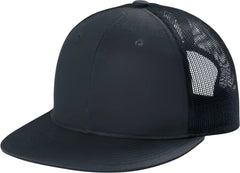 Port Authority C117 Snapback Flat Bill Trucker Cap - Rich Navy - Navy / Adult OSFM