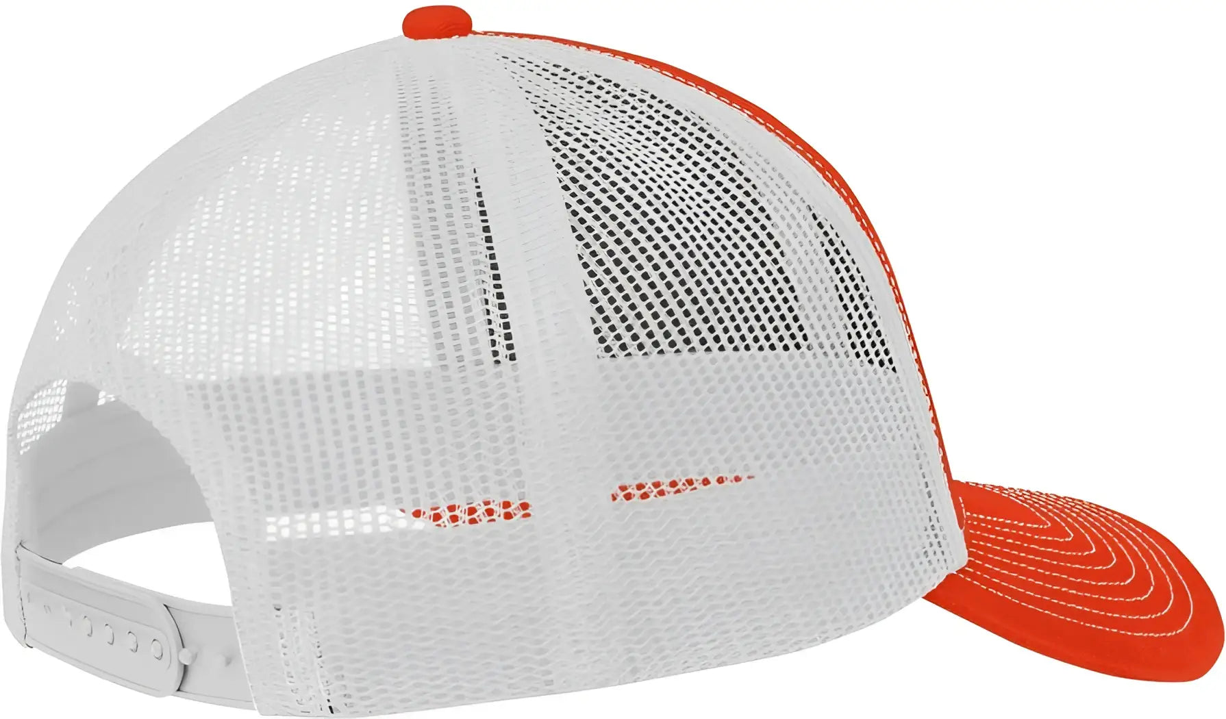 Port Authority C402 Snapback Trucker Cap - Orange White - Orange/ White / Adult OSFA