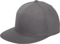Port Authority C808 Flexfit 210 Flat Bill Cap - Gray - Gray / 7’’ - 7 3/8’’