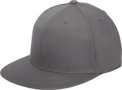 Port Authority C808 Flexfit 210 Flat Bill Cap - Gray - Gray / 7’’ - 7 3/8’’