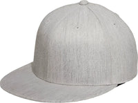 Port Authority C808 Flexfit 210 Flat Bill Cap - Heather Gray - Gray / 7’’ - 7 3/8’’