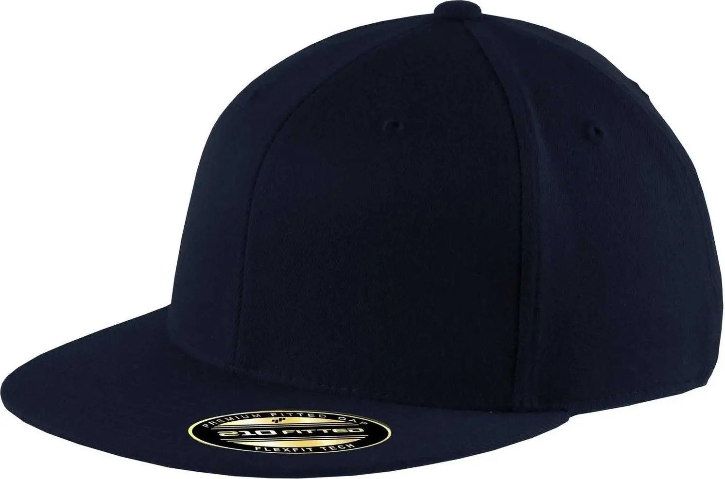 Port Authority C808 Flexfit 210 Flat Bill Cap - Navy - Navy / 7’’ - 7 3/8’’