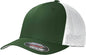 Port Authority C812 Flexfit Mesh Back Cap - Forest Green White - Forest White / 7’’ - 7 3/8’’
