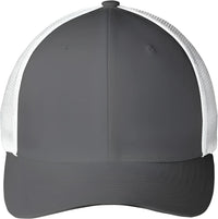 Port Authority C812 Flexfit Mesh Back Cap - Graphite White - Dark Gray White / Adult S/M