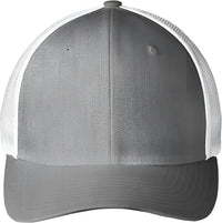 Port Authority C812 Flexfit Mesh Back Cap - Heather Gray White - Gray White / Adult S/M