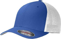Port Authority C812 Flexfit Mesh Back Cap - True Royal White - Royal White / 7’’ - 7 3/8’’