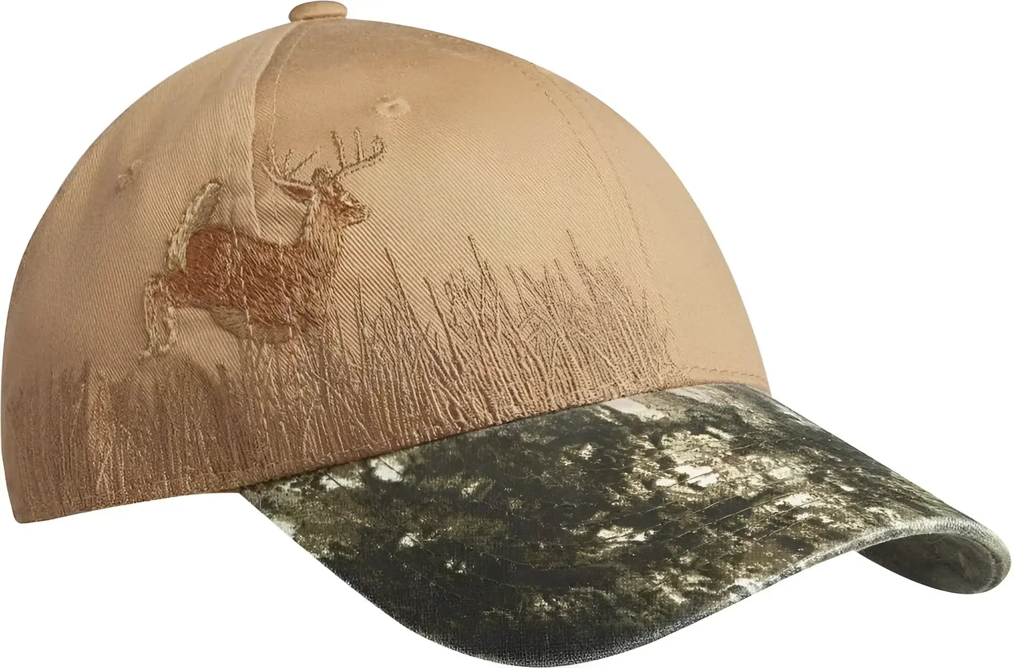 Port Authority C820 Embroidered Camouflage Cap - Mossy Oak New Break-up Tan Deer - Mossy Oak Break up Tan Deer / 7’’