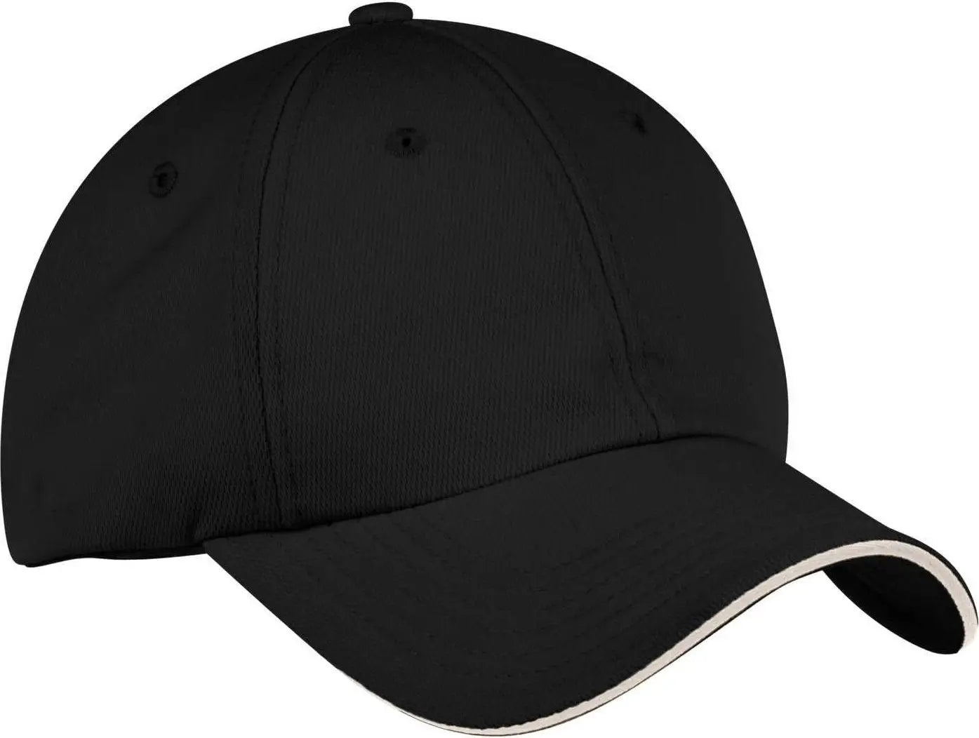 Port Authority C838 Dry Zone Cap - Black Stone - Black / One Size Fits Most