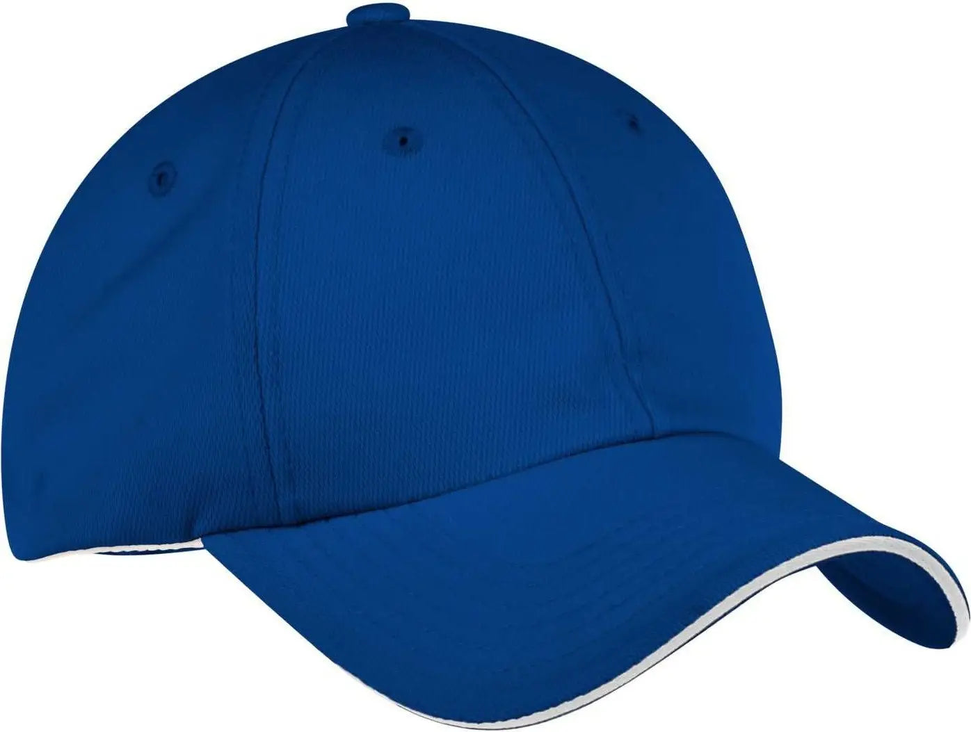Port Authority C838 Dry Zone Cap - Royal White - Royal White / One Size Fits Most