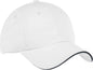 Port Authority C838 Dry Zone Cap - White Classic Navy - White Navy / One Size Fits Most