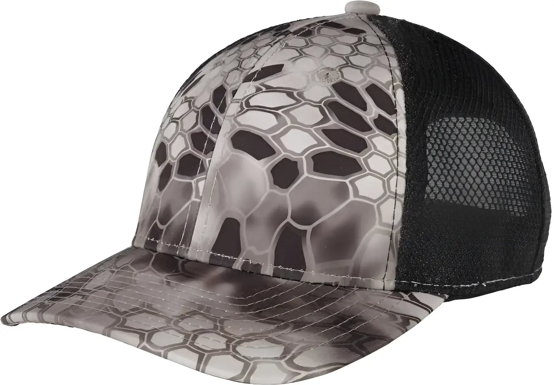 Port Authority C892 Performance Camouflage Mesh Back Snapback Cap Kryptek Raid Black Kryptek Raid Black / One Size Fits