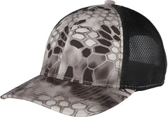 Port Authority C892 Performance Camouflage Mesh Back Snapback Cap Kryptek Raid Black Kryptek Raid Black / One Size Fits