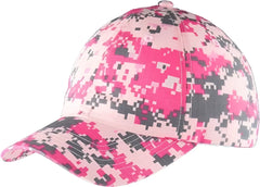 Port Authority C925 Digital Ripstop Camouflage Cap - Pink Camo - Pink / One Size Fits Most