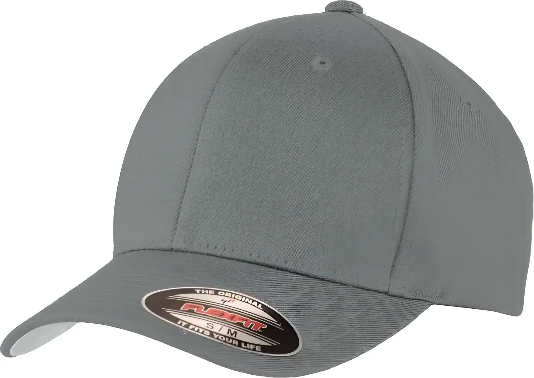 Port Authority C928 Flexfit Wool Blend Cap - Gray - Gray / 7’’ - 7 3/8’’