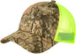 Port Authority C930 Structured Camouflage Mesh Back Cap - Mossy Oak Break-Up Country Neon Yellow - Mossy Oak Break Up