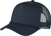 Port Authority C932 5-Panel Snapback Cap - Navy - Navy / One Size Fits Most