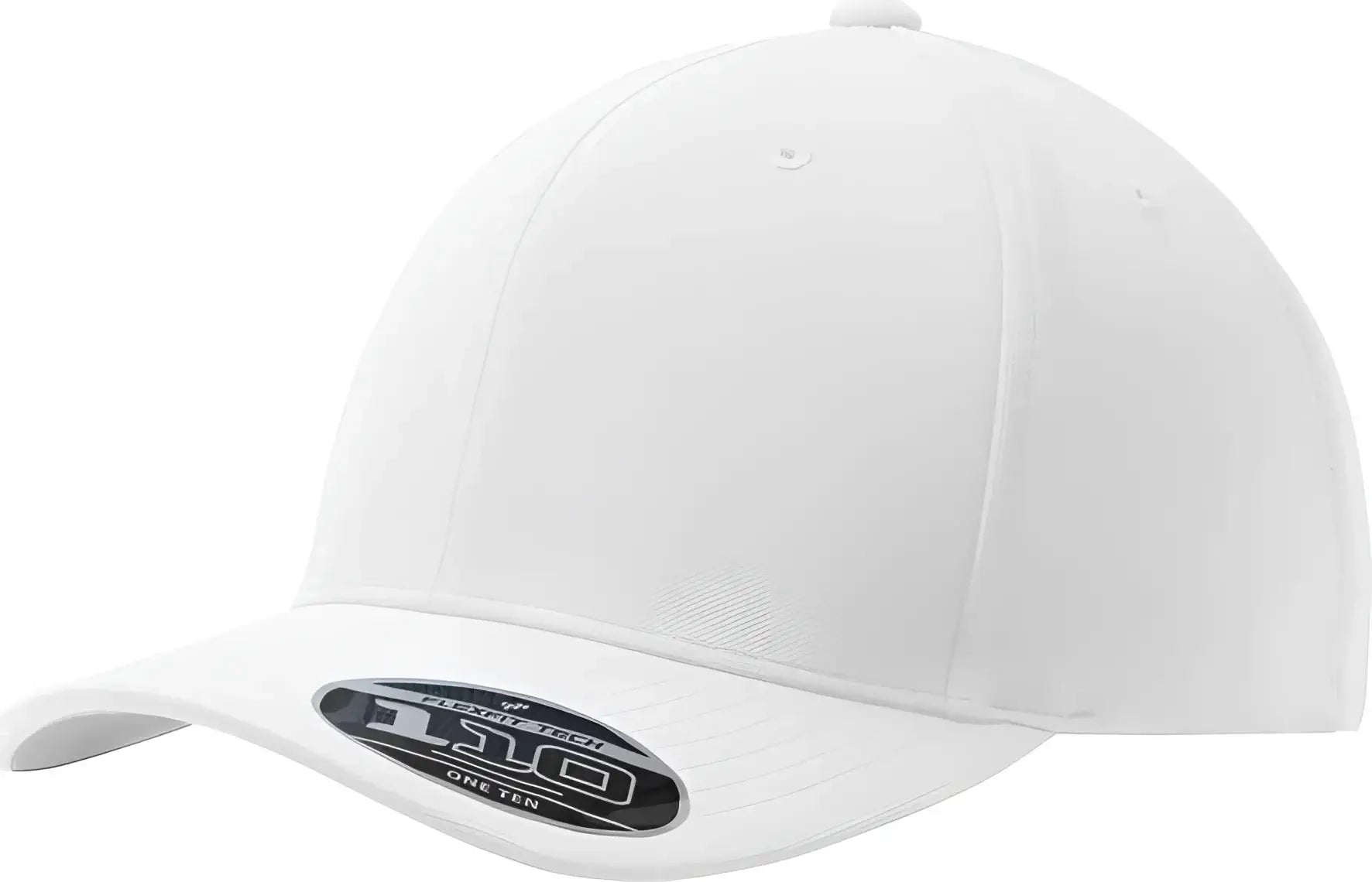 Port Authority C934 Flexfit 110 & Dry Mini Pique Cap - White - White / One Size Fits Most