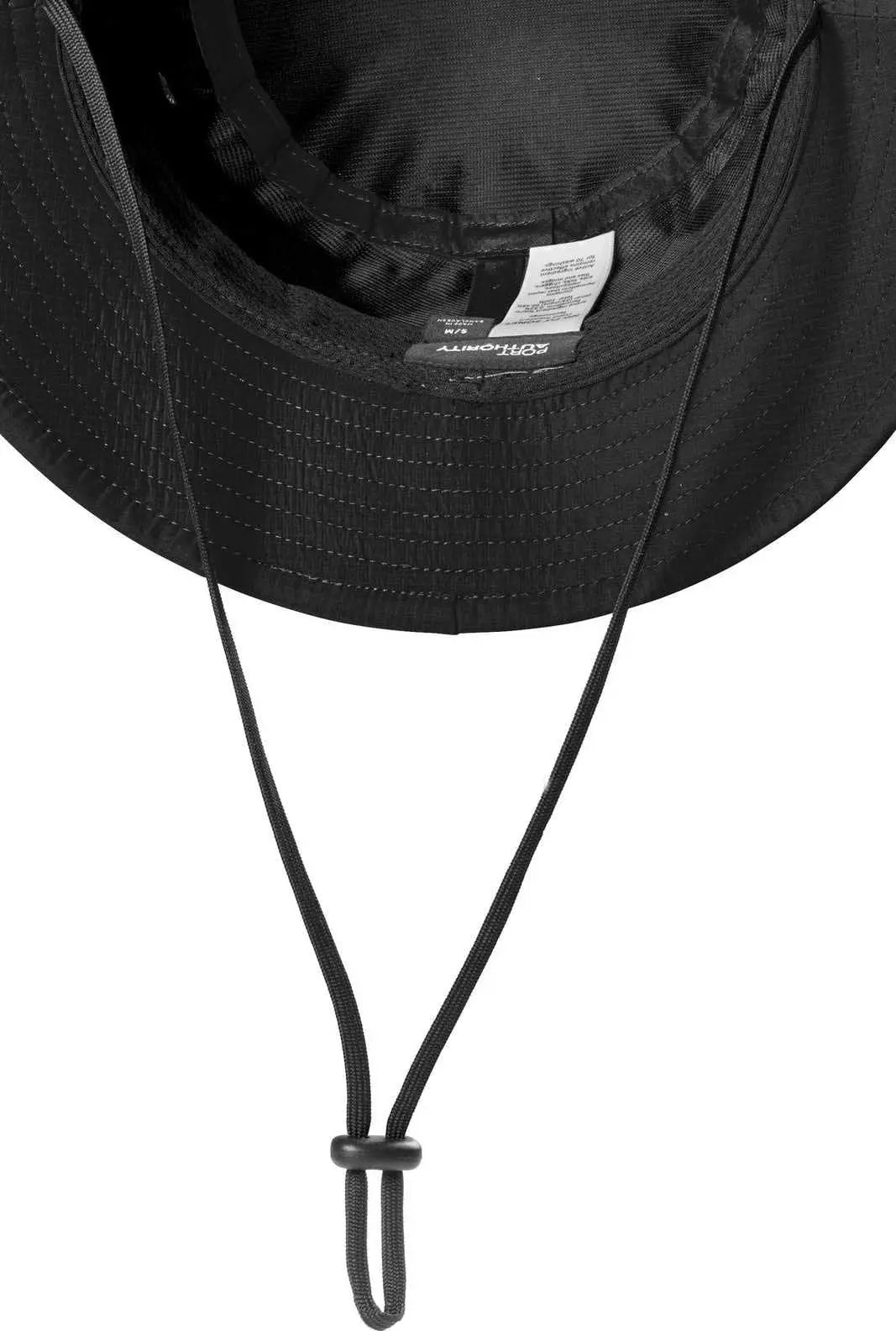 Port Authority C948 Outdoor UV Bucket Hat - Black - Black / Adult S/M