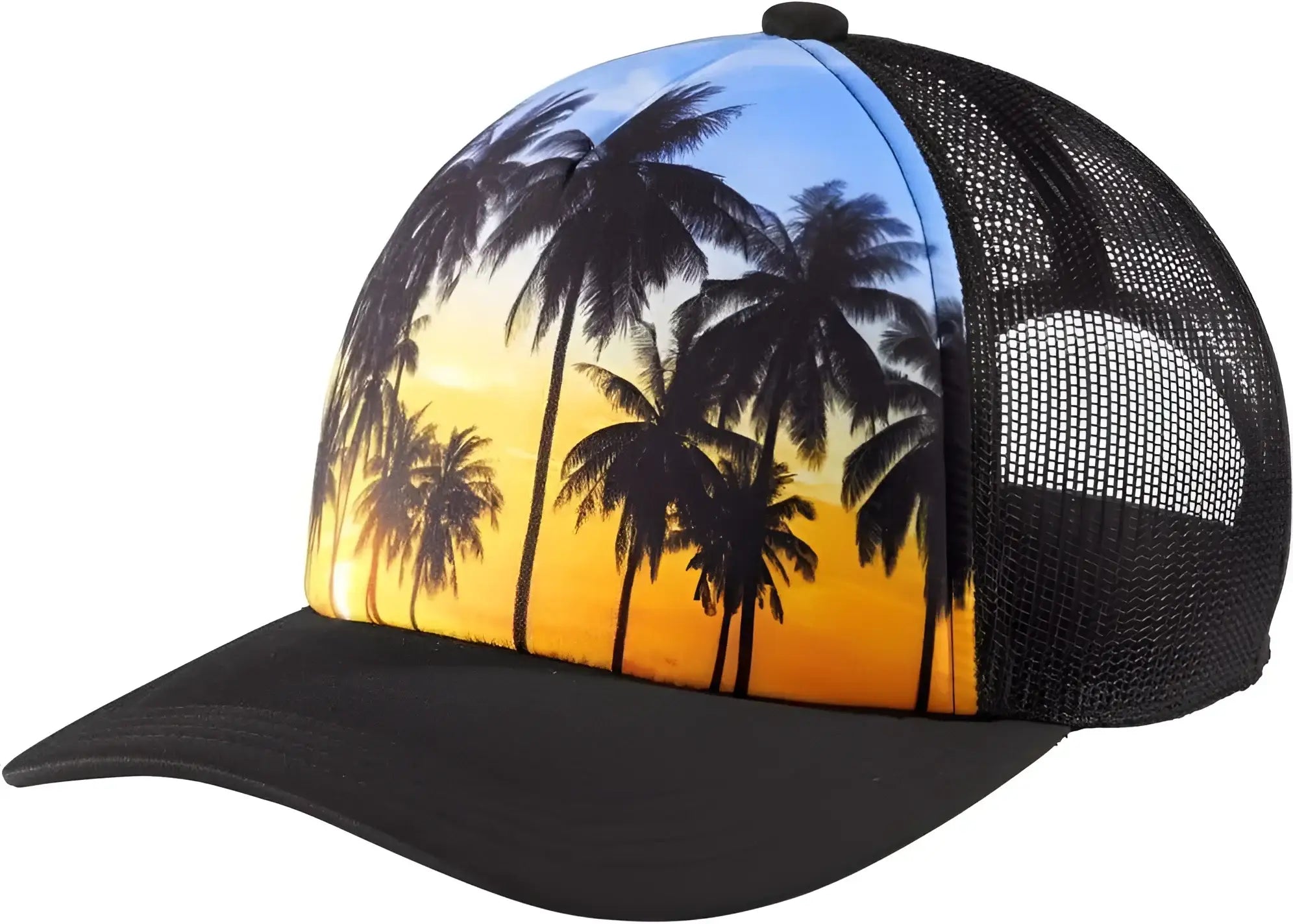 Port Authority C950 Photo Real Snapback Trucker Cap - Palm Trees - Muti-Color / 7’’ - 7 3/8’’