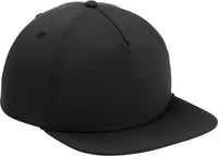 Port Authority C981 5-Panel Poly Rope Cap - Black Black - Black/ Black / One Size Fits Most