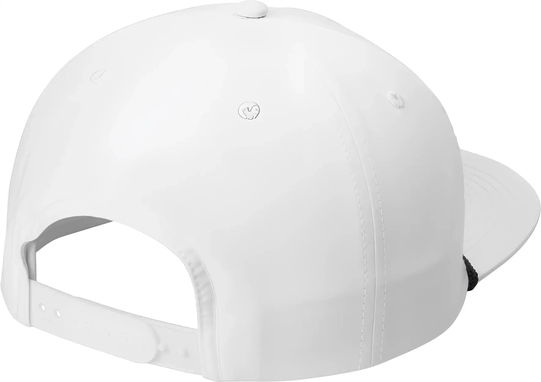 Port Authority C981 5-Panel Poly Rope Cap - White Black - White/ Black / One Size Fits Most