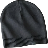 Port Authority CP95 100% Cotton Beanie Graphite Dark Gray / One Size Fits Most
