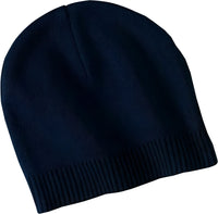 Port Authority CP95 100% Cotton Beanie Navy Navy / One Size Fits Most