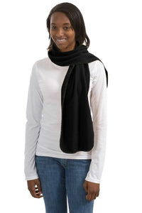 Port Authority FS01 R-Tek Fleece Scarf - Black - Black / One Size Fits Most