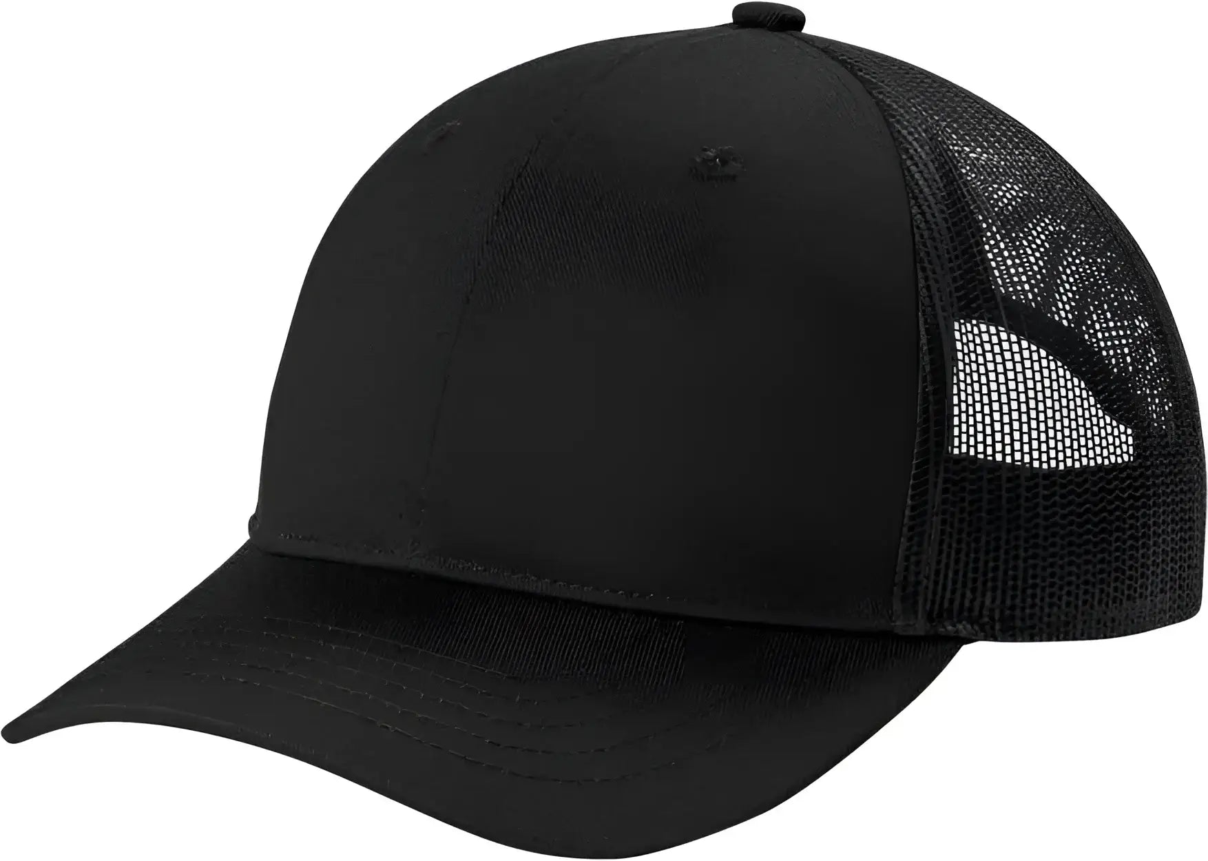 Port Authority YC112 Youth Snapback Trucker Cap - Black - Black / Youth OSFM