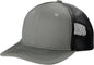 Port Authority YC112 Youth Snapback Trucker Cap - Heather Grey Black - Gray Black / Youth OSFM