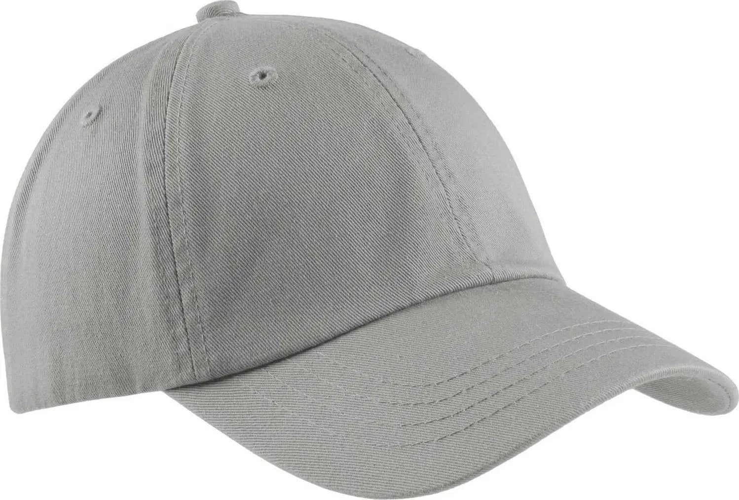 Port & Company CP78 Washed Twill Cap Chrome Dark Gray / One Size Fits Most
