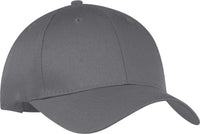 Port & Company CP80 Port & Companysix-Panel Twill Cap - Charcoal - Dark Gray / One Size Fits Most