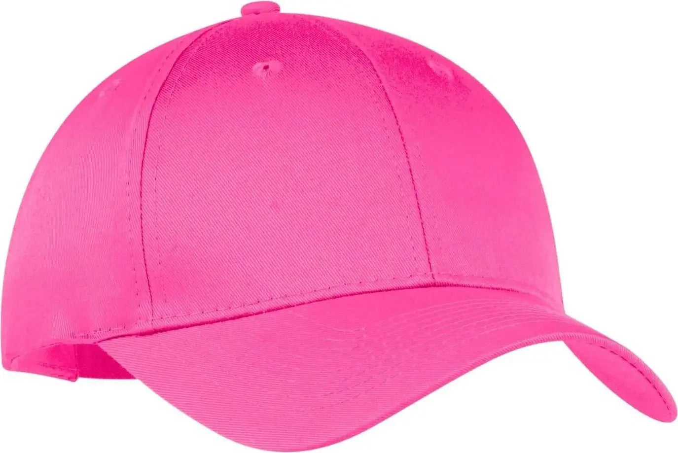Port & Company CP80 Port & Companysix-Panel Twill Cap - Neon Pink - Pink / One Size Fits Most