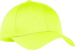 Port & Company CP80 Port & Companysix-Panel Twill Cap - Neon Yellow - Yellow / One Size Fits Most