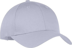 Port & Company CP80 Port & Companysix-Panel Twill Cap - Silver - Light Gray / One Size Fits Most