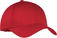 Port & Company CP80 Port & Companysix-Panel Twill Cap - True Red - Red / One Size Fits Most