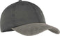 Port & Company CP83 Two Tone Pigment Dyed Cap Black Pebble Black Dark Gray / One Size Fits Most