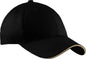 Port & Company CP85 Port & CompanySandwich Bill Cap Black Khaki Black Khaki / One Size Fits Most