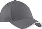 Port & Company CP85 Port & CompanySandwich Bill Cap - Charcoal White - Dark Gray White / One Size Fits Most