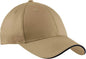 Port & Company CP85 Port & CompanySandwich Bill Cap Khaki Navy Khaki Navy / One Size Fits Most