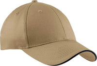 Port & Company CP85 Port & CompanySandwich Bill Cap Khaki Navy Khaki Navy / One Size Fits Most