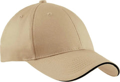 Port & Company CP85 Port & CompanySandwich Bill Cap Stone Black Black / One Size Fits Most