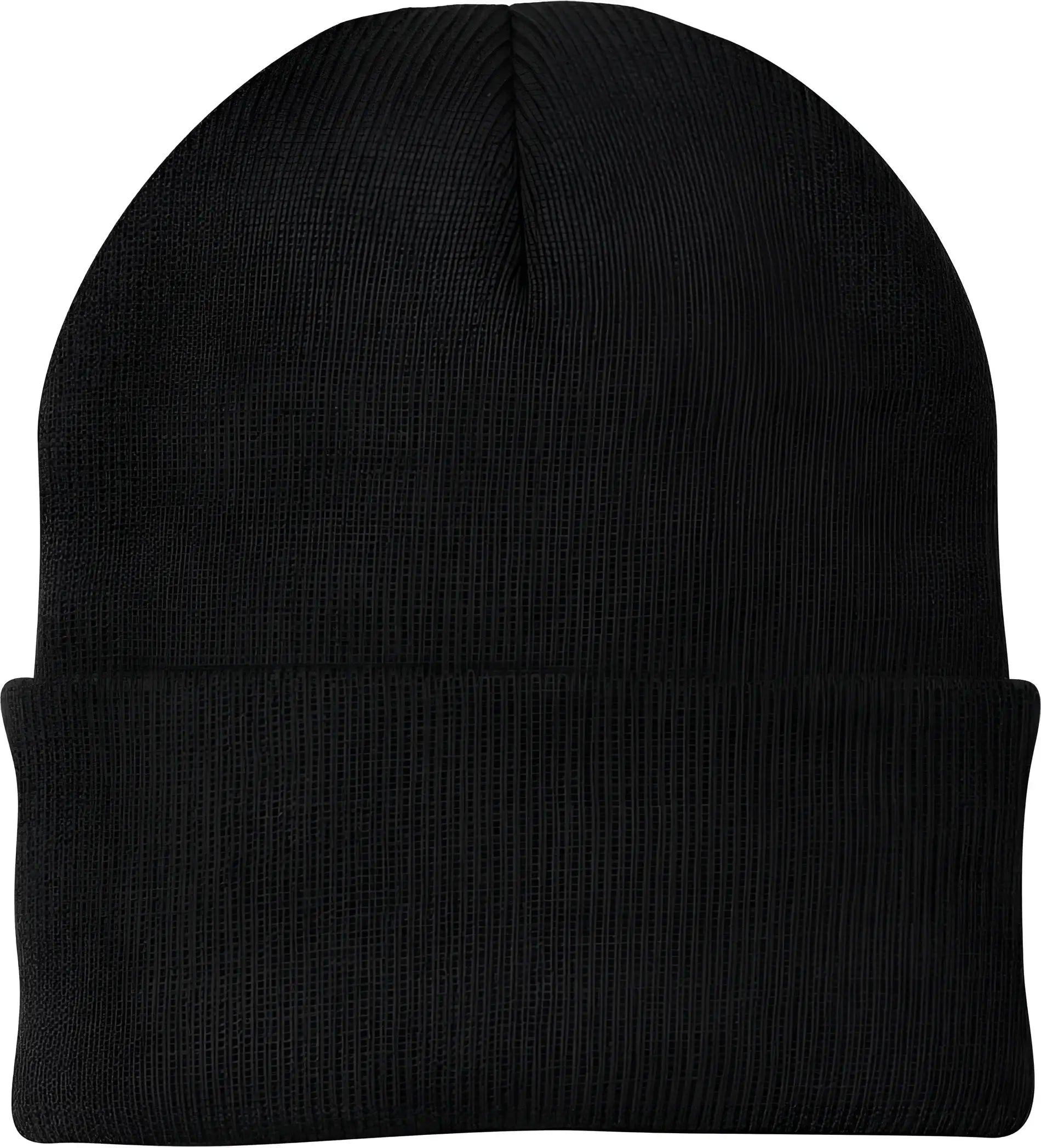 Port & Company CP90 Knit Cap with Cuff Black Black / One Size Fits Most