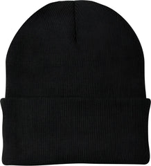 Port & Company CP90 Knit Cap with Cuff Black Black / One Size Fits Most