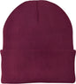 Port & Company CP90 Knit Cap with Cuff Maroon Maroon / One Size Fits Most