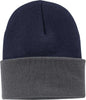 Port & Company CP90 Knit Cap with Cuff Navy Athletic Oxford Navy Dark Gray / One Size Fits Most