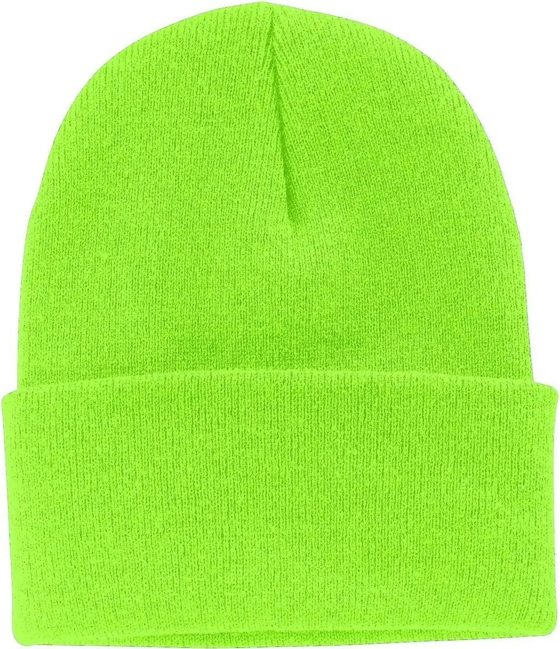 Port & Company CP90 Knit Cap with Cuff Neon Green Green / One Size Fits Most